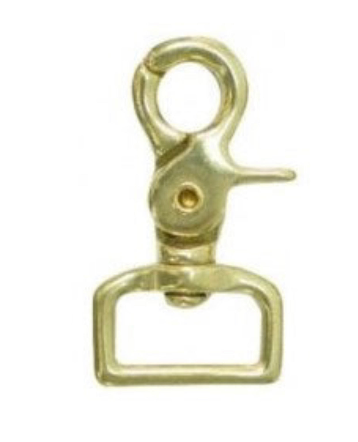 Brass Square End Trigger Snap, Little Bit Western