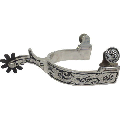 089025  - Floral Spur Black Inlay Ladies