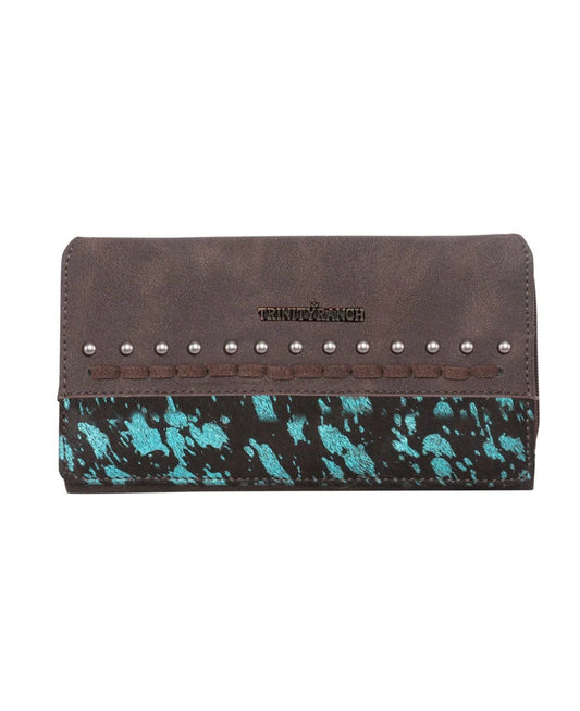 TR137W010CF - Trinity Ranch Hair On Cowhide Collection Wallet