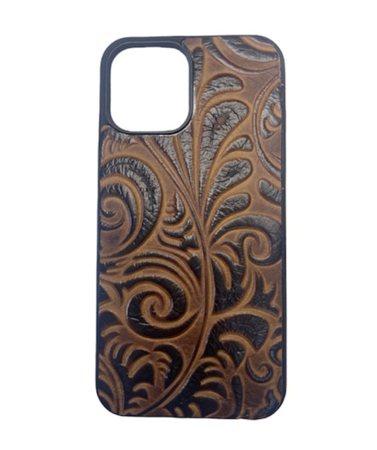 A8425 - IPhone 13 Tooled Leather Case