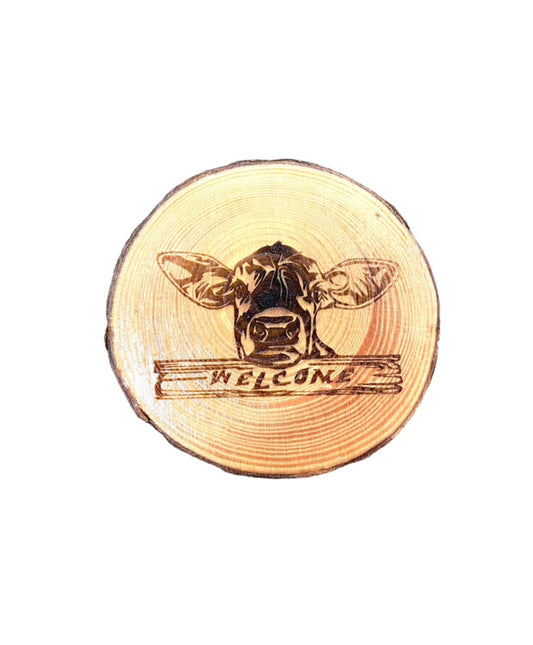 A8651 - Laser Engraved Wooden Magnet