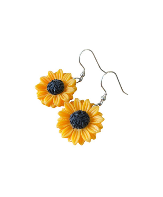 J6939 - Sunflower Dangle Earrings