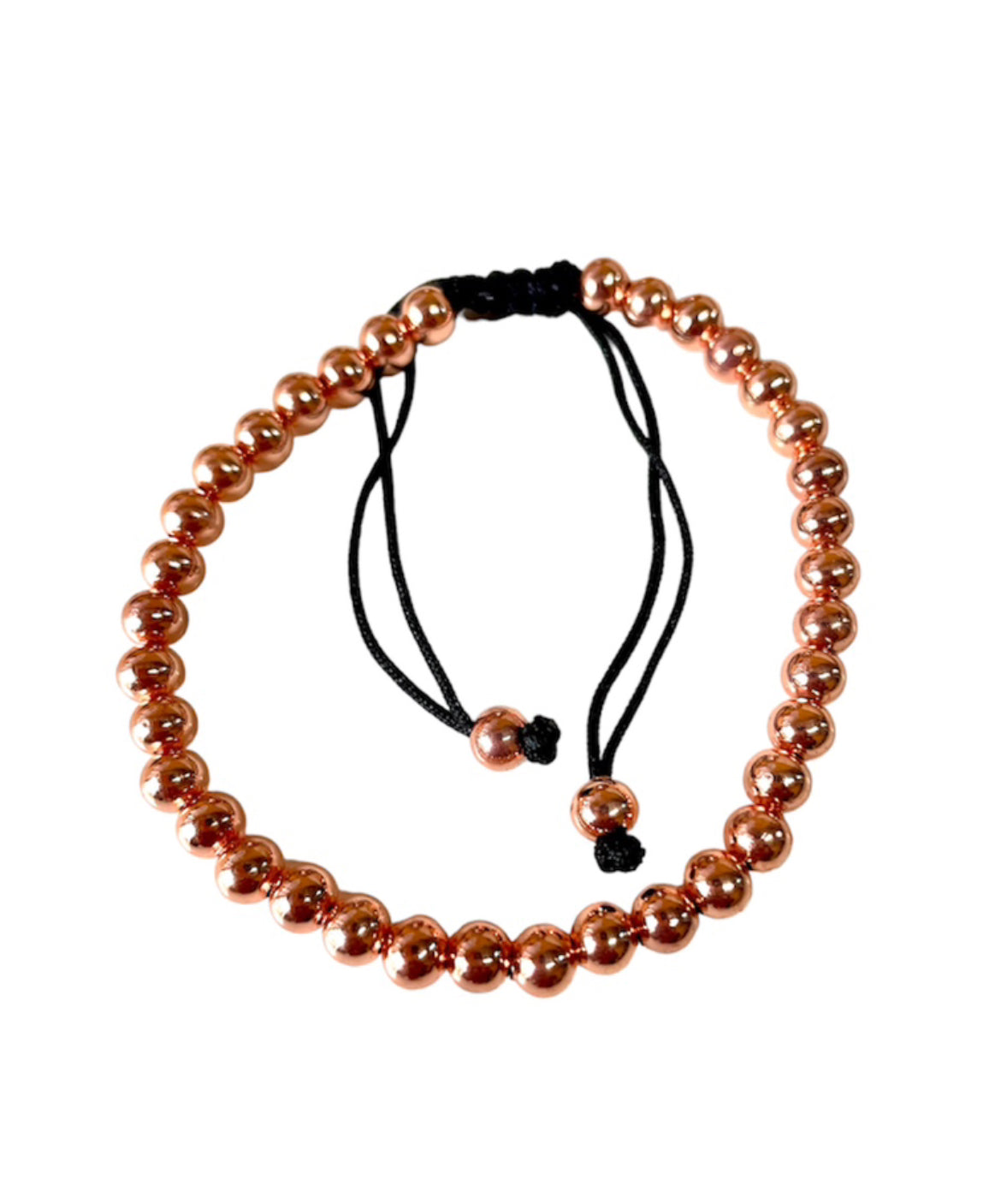 J6895 - Copper Bead Braclet Adjustable