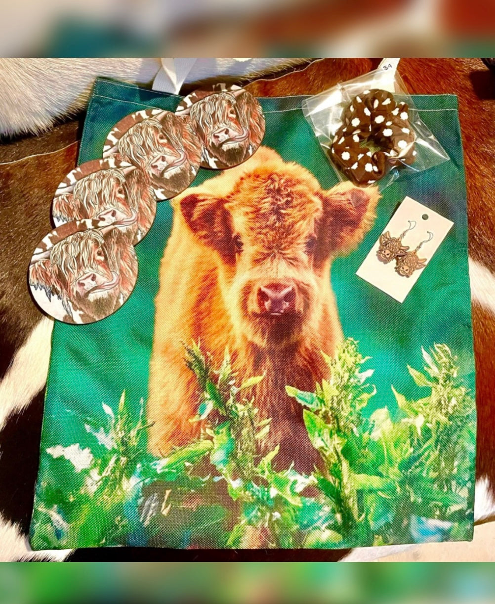 01A - Highland Cow Gift Pack $40