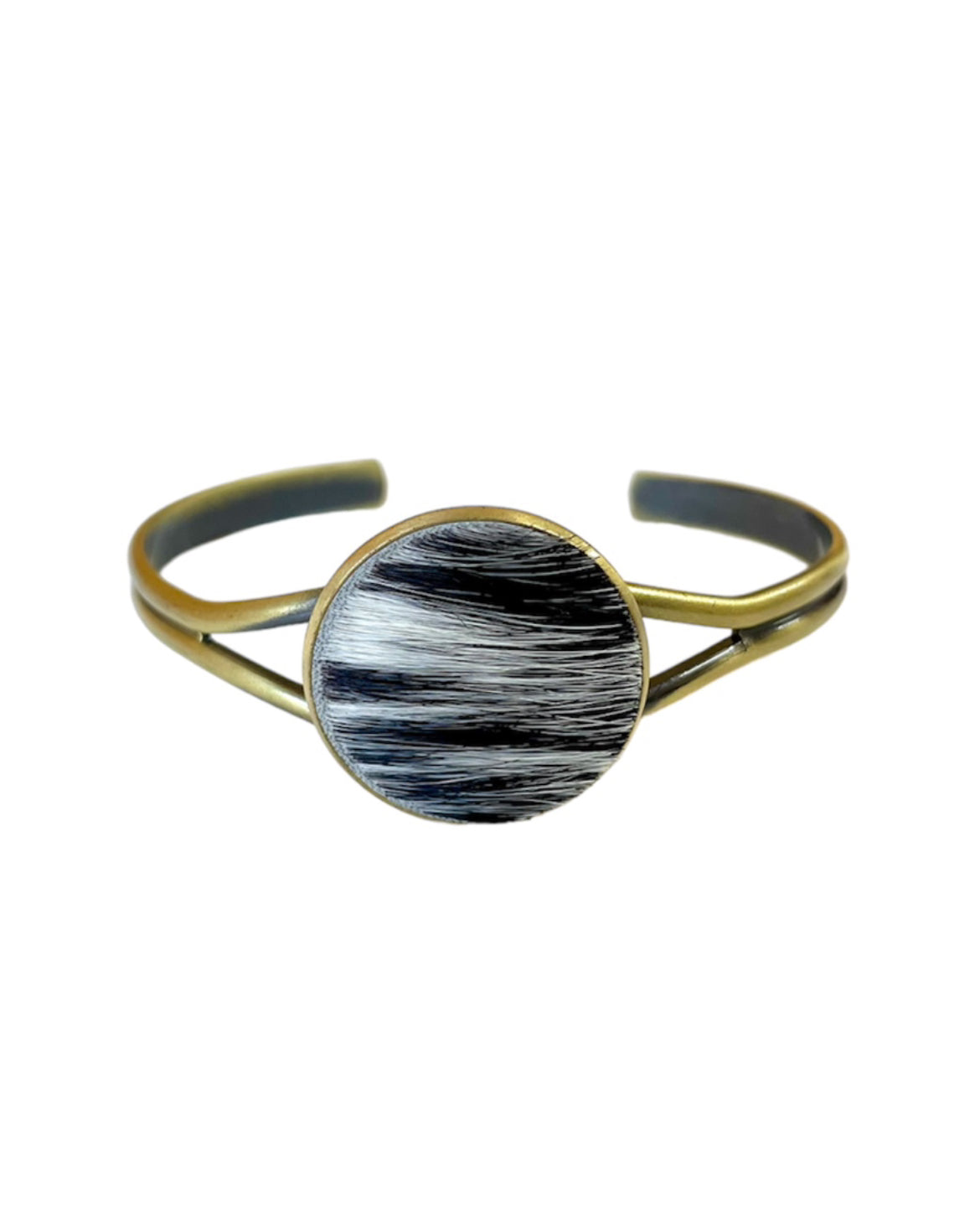 J6861 - 3/4 Bangle w Cowhide Bezel