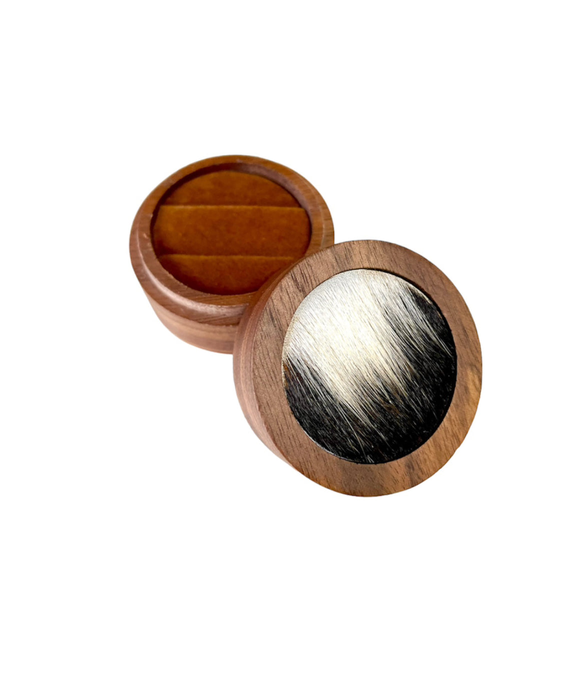 A8779  - 100% Hair On Hide Wooden Ring Boxes