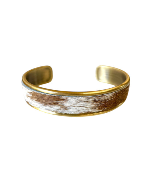 J6871 - 3/4 Bangle w Cowhide Bezel