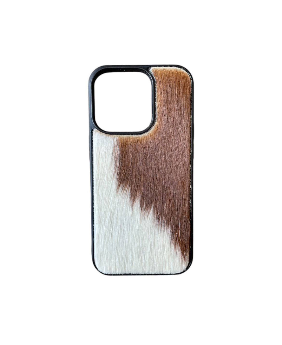 A8436 - IPhone 14 Pro Hair on Hide Leather Case