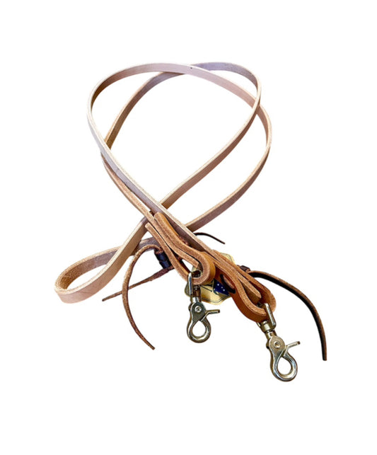 T5552 - Aust Made Leather 5/8" Roping Reins