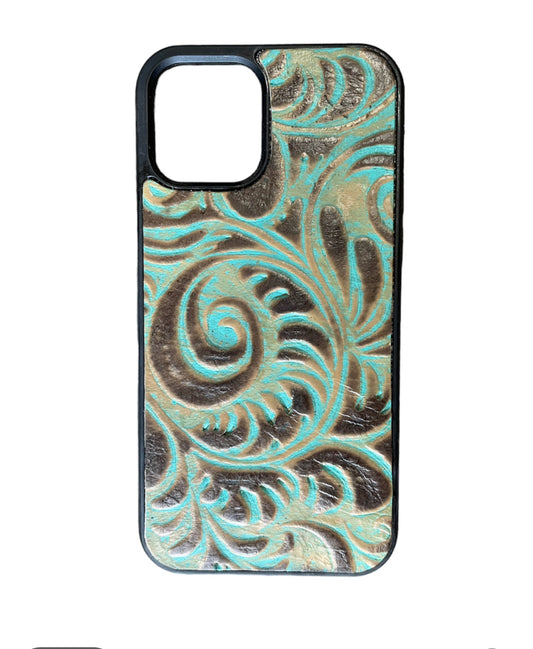 A8469 - IPhone 13 Tooled Leather Case