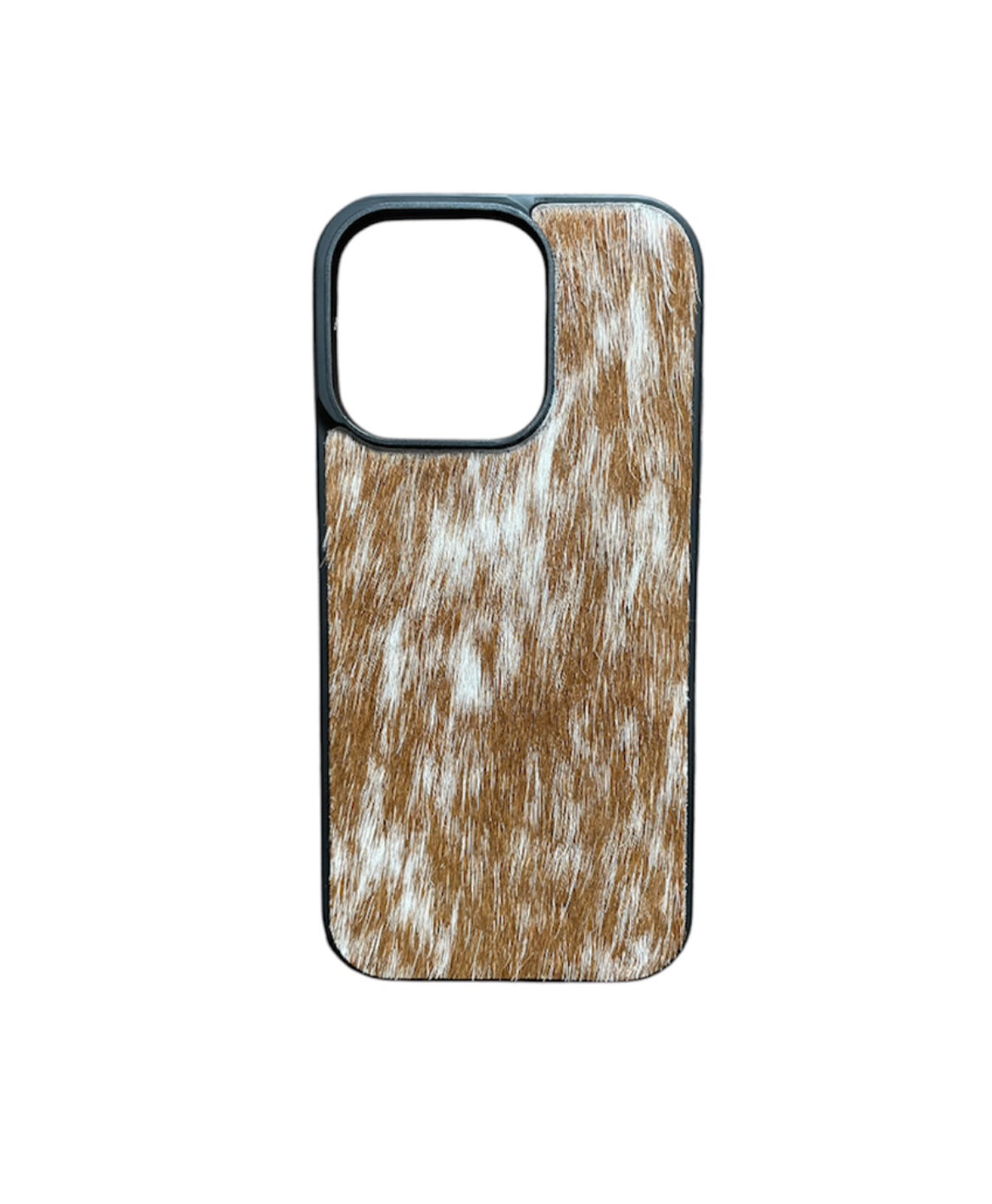 A8813 - IPhone 16 Pro Hair on Hide Leather Case