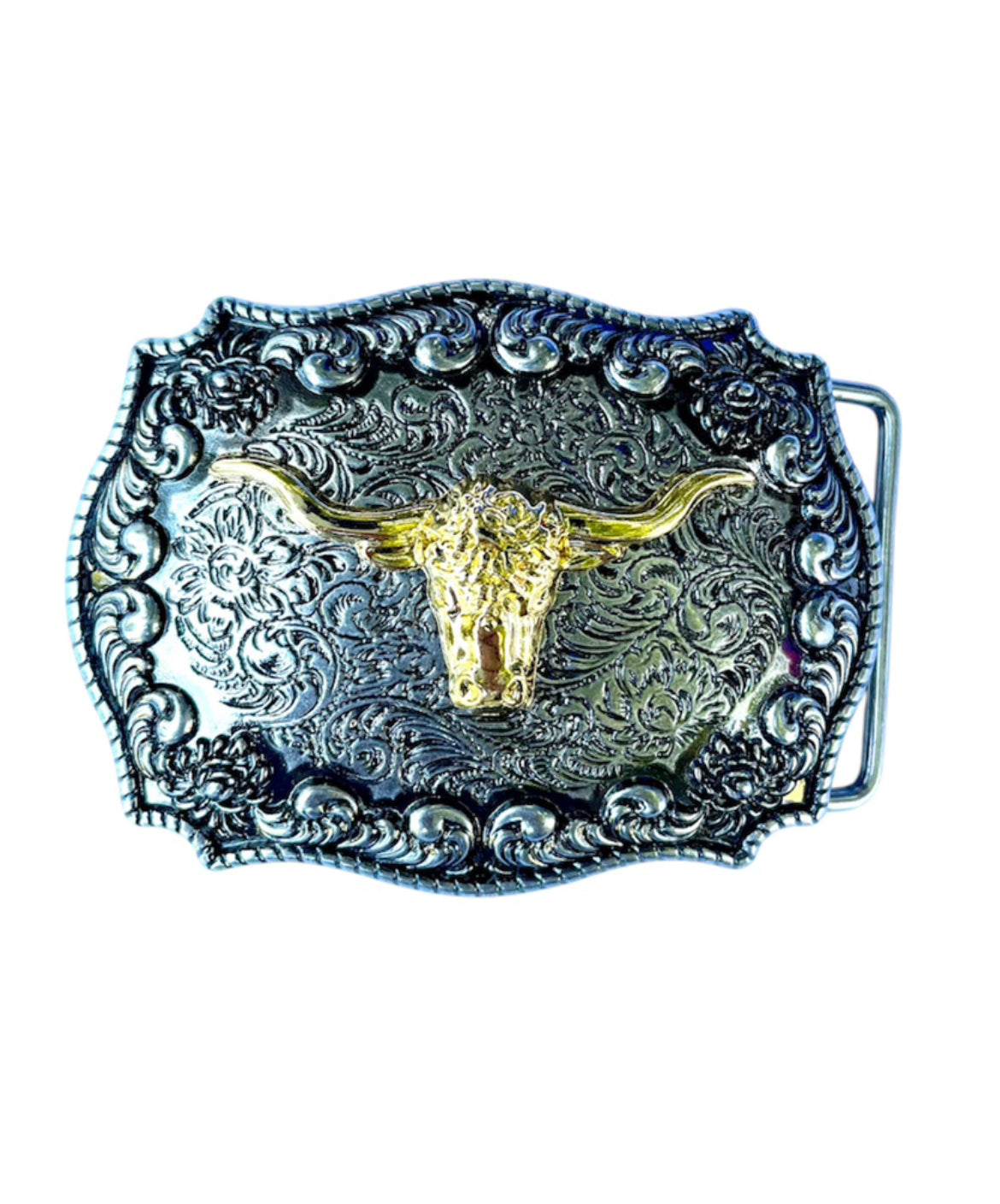 A8824 - Longhorn Zinc alloy Belt Buckle