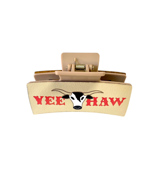 J6621 - Western YEE HAW Hair Claw Clip