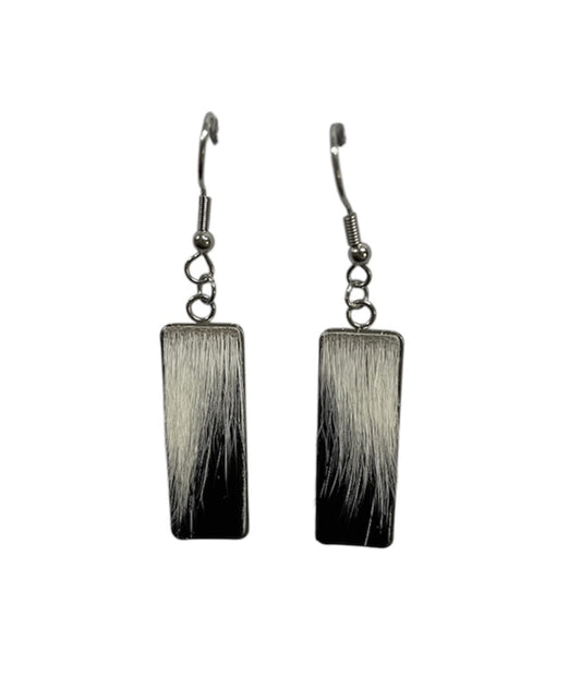 J6696 - 100% Hair on Hide Earrings Dangles