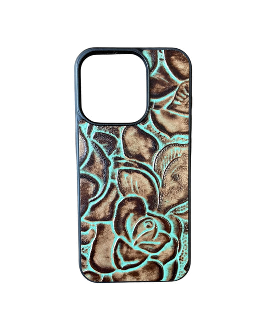 A8601- IPhone 15 Pro Tooled Leather Case