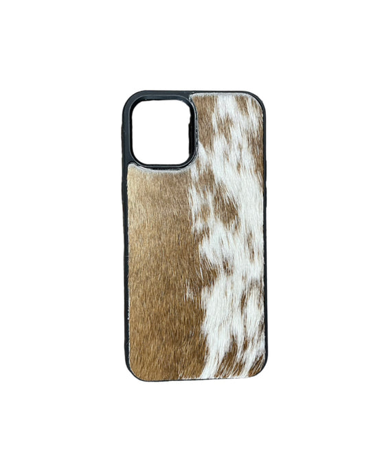 A8620 - IPhone 12 Pro Hair on Hide Leather Case