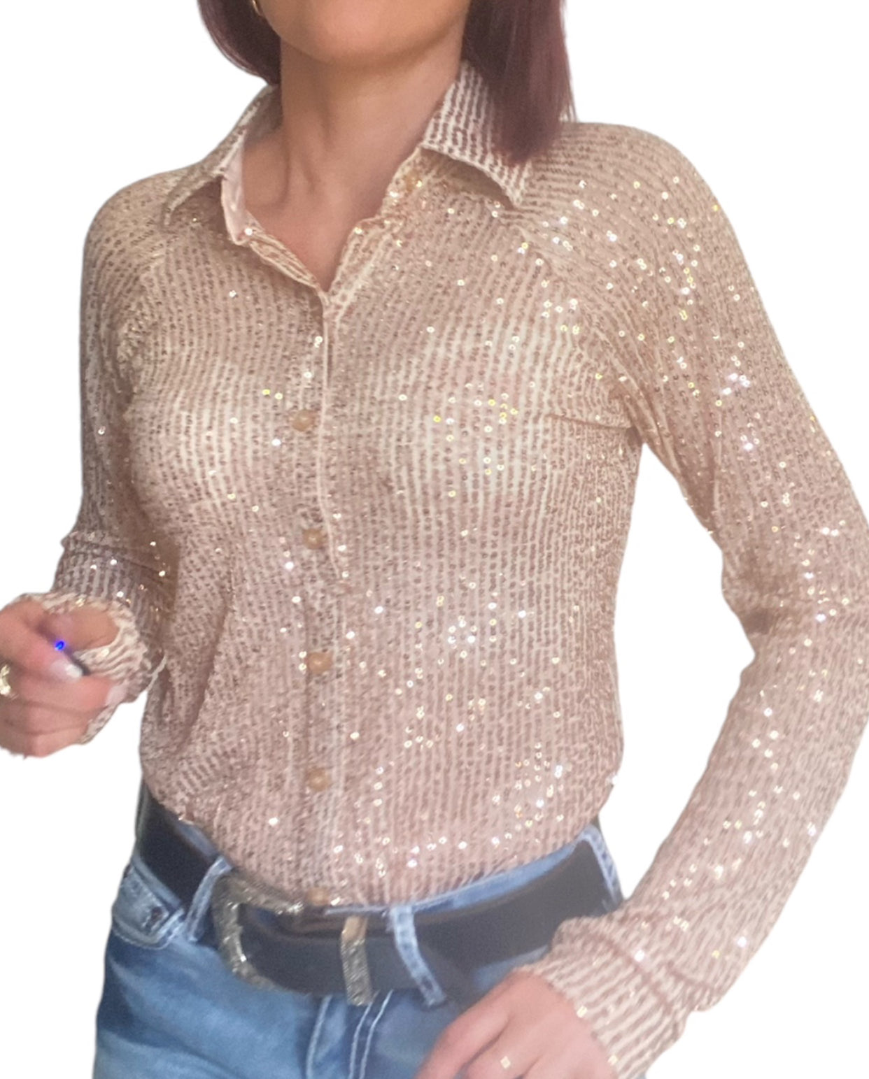 L1474 - Ora Ladies Sparkle Stretch Western