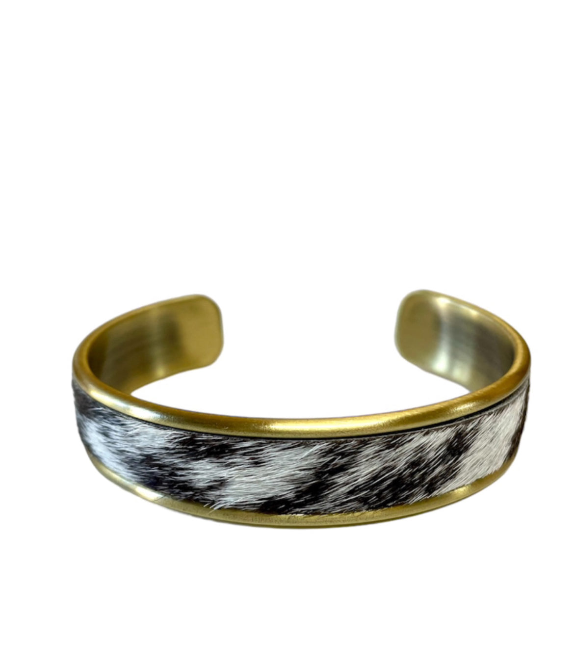 J6872 - 3/4 Bangle w Cowhide Bezel