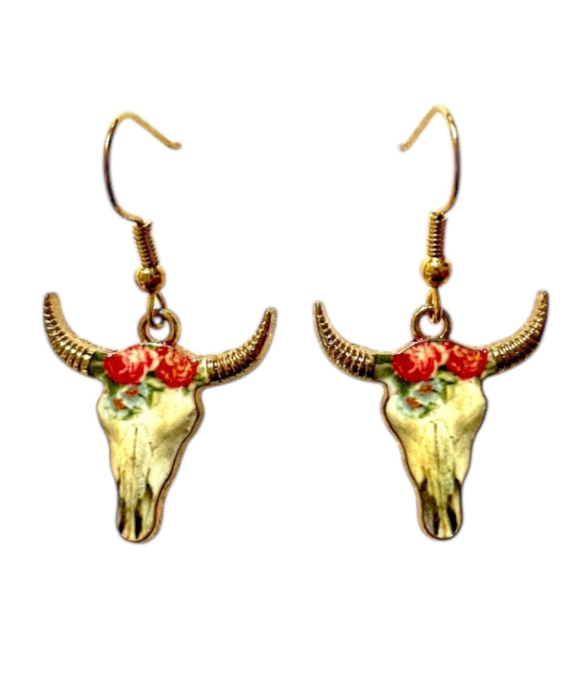 J6439F - Steer Head Earrings