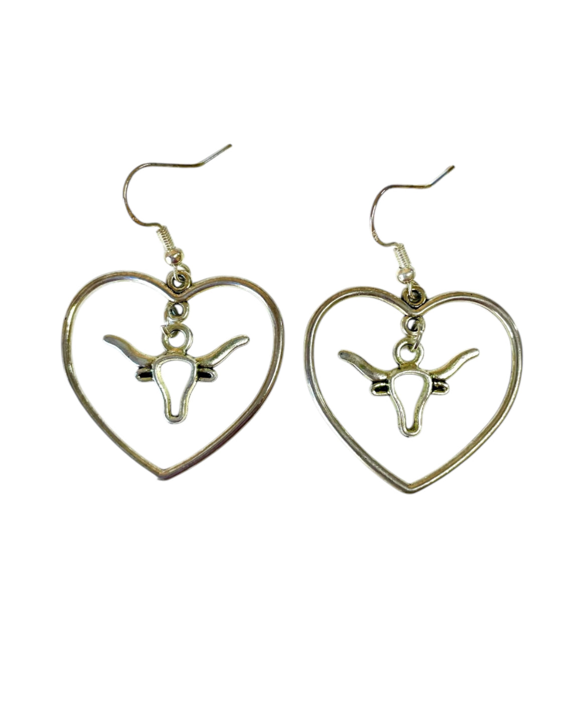 J6438 - Heart with Bull Dangle