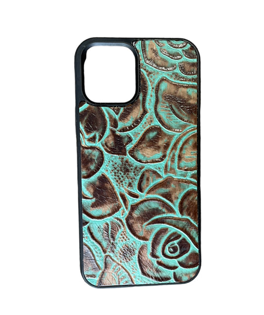 A8582 - IPhone 12 / 12P Tooled Leather Case