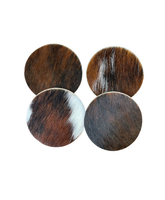 A8389- 100% Hide & Leather Coasters