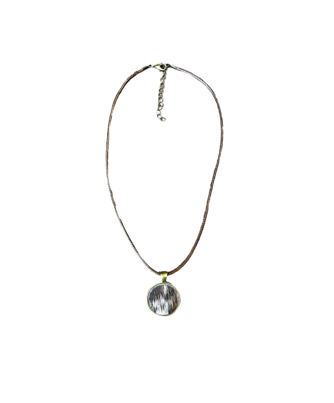 J6913 - 100% Cowhide Pendant Necklace