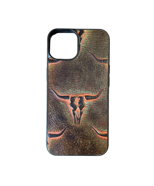 A8467 - IPhone 14 Tooled Leather Case