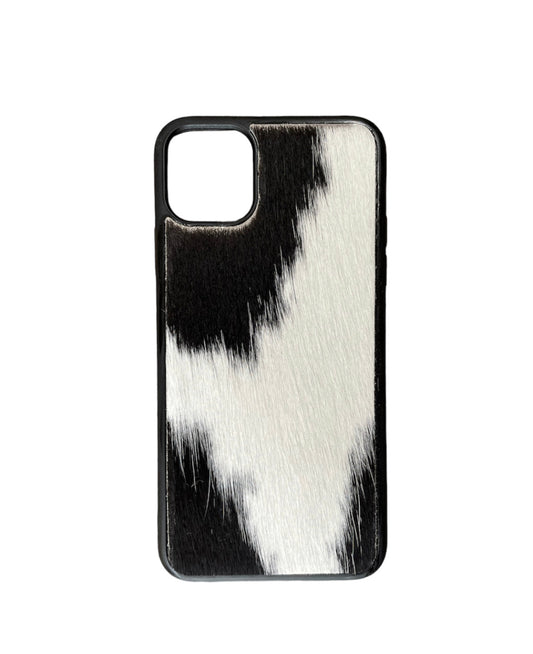 A8315 - IPhone 11 Pro Max Hair on Hide Leather Case