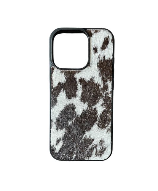 A8810 - IPhone 16 Hair on Hide Leather Case