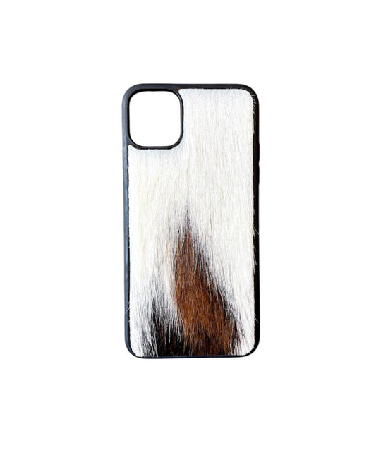 A8357 - IPhone 11 Pro Max Hair on Hide Leather Case