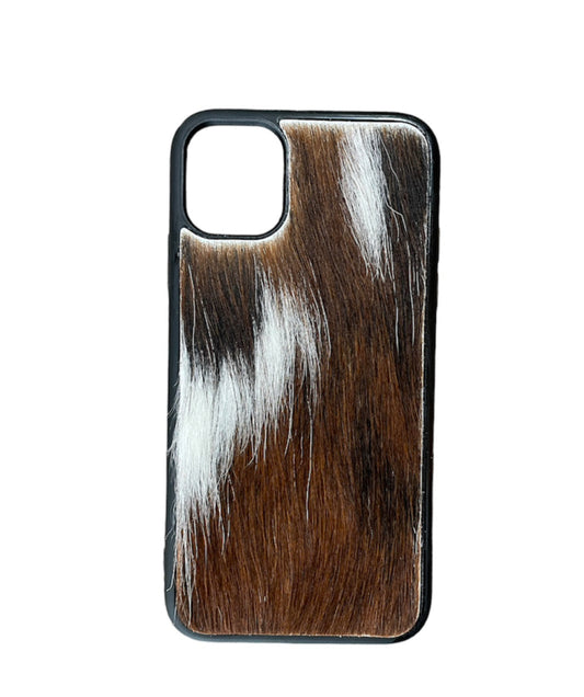 A8613 - IPhone 11 Hair on Hide Leather Case