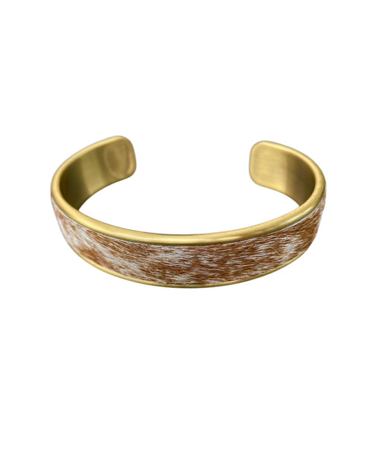 J6874 - 3/4 Bangle w Cowhide Bezel