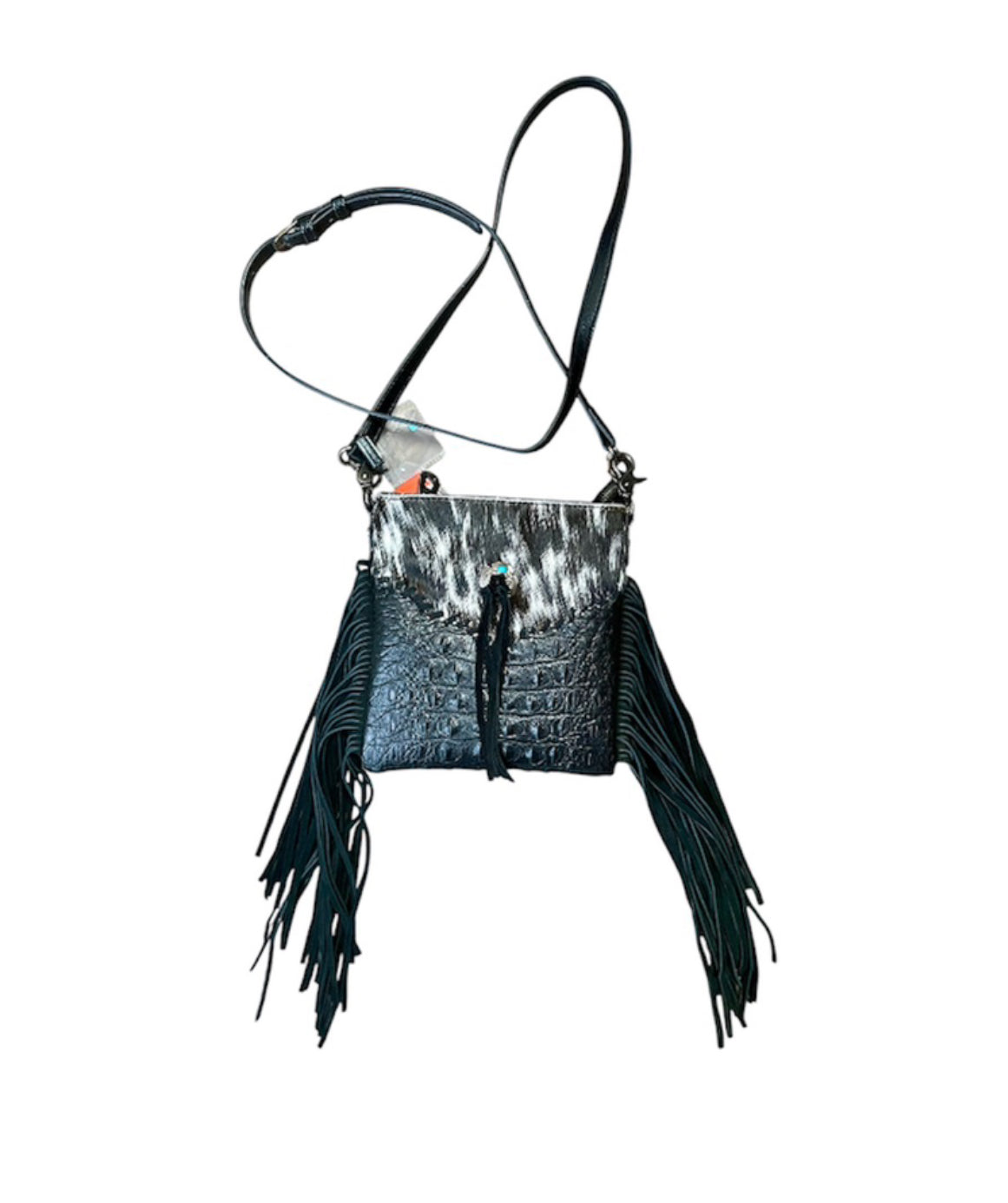 MW12688360BK - Montana West Hair-On Collection Crossbody