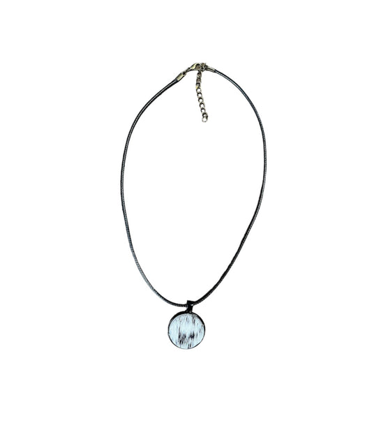 J6908 - 100% Cowhide Pendant Necklace