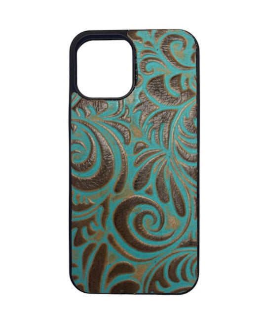 A8508 - IPhone 14 Tooled Leather Case