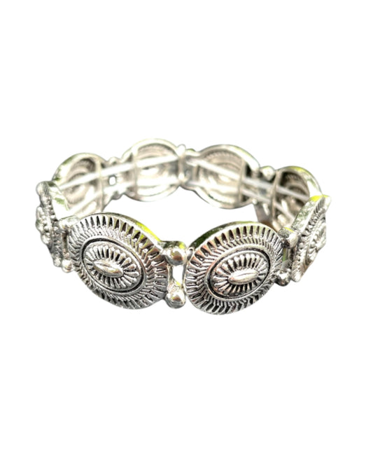 J6983 - Western Concho Elastic Bangle