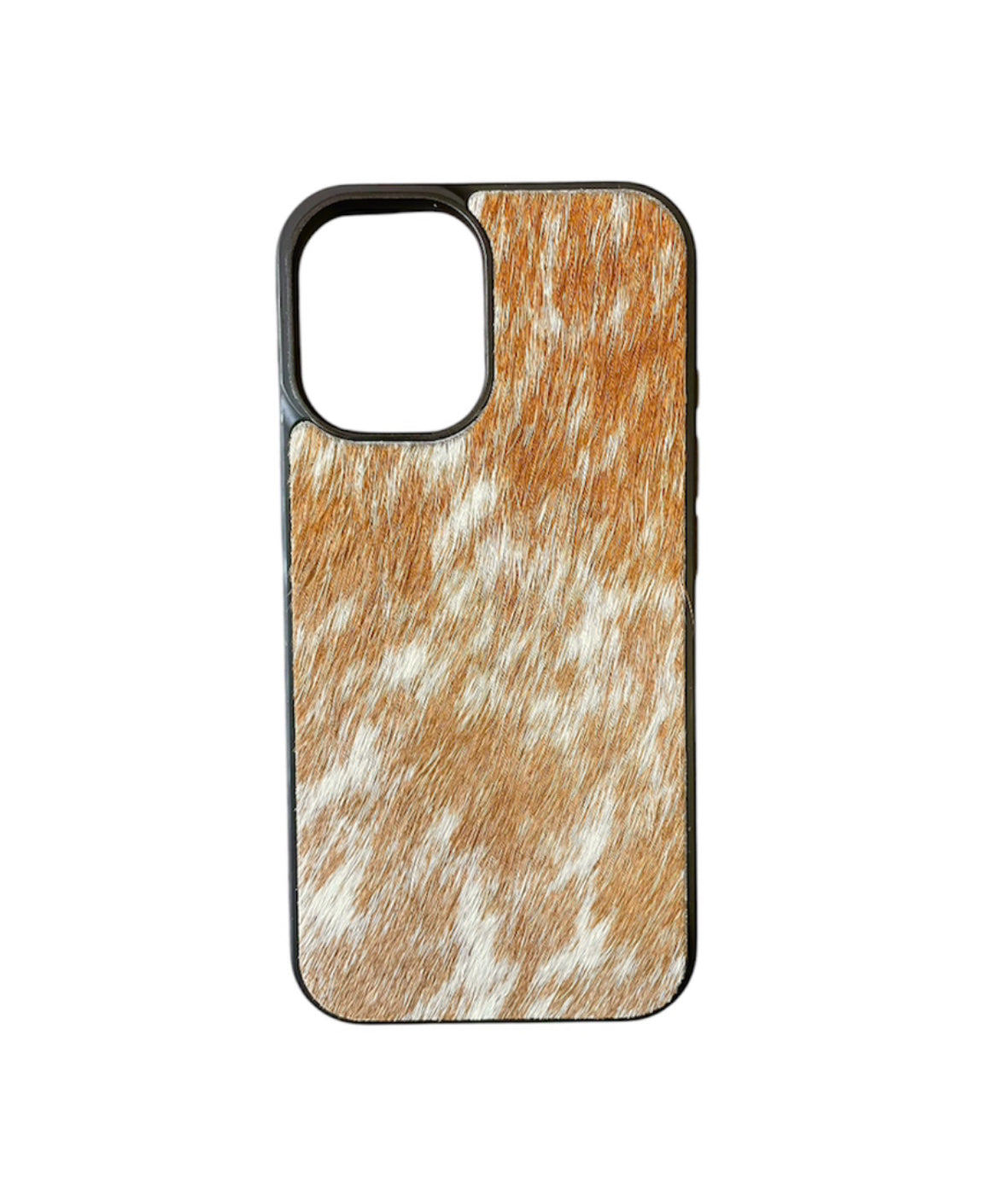 A8800 - IPhone 16 Hair on Hide Leather Case