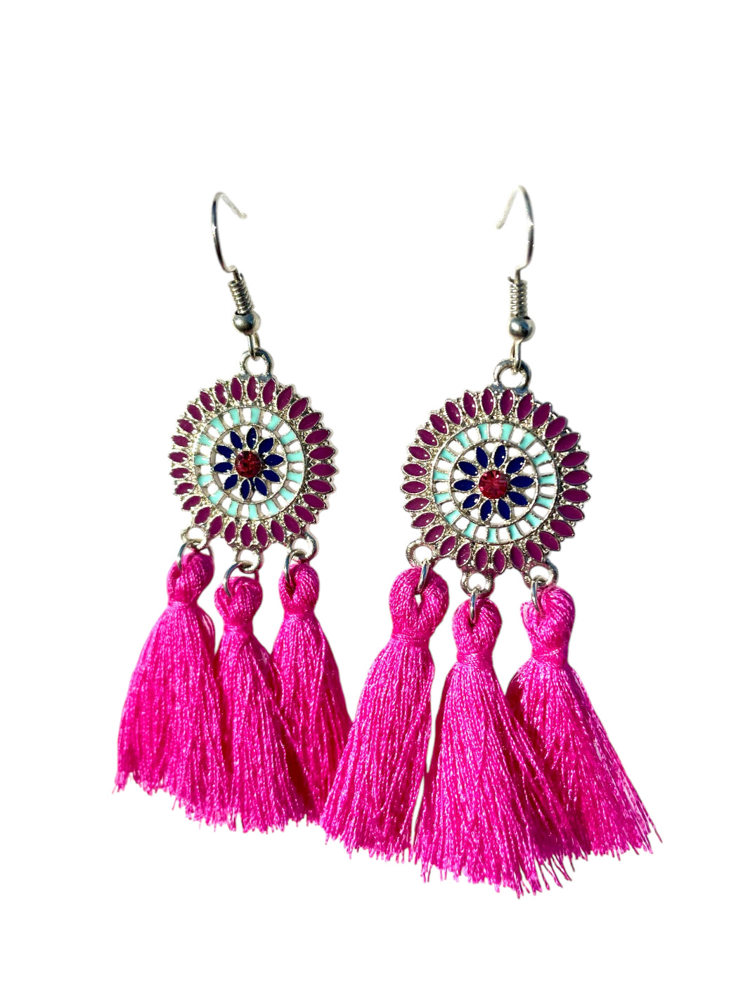 J6949C - Tassel Dangle Earrings