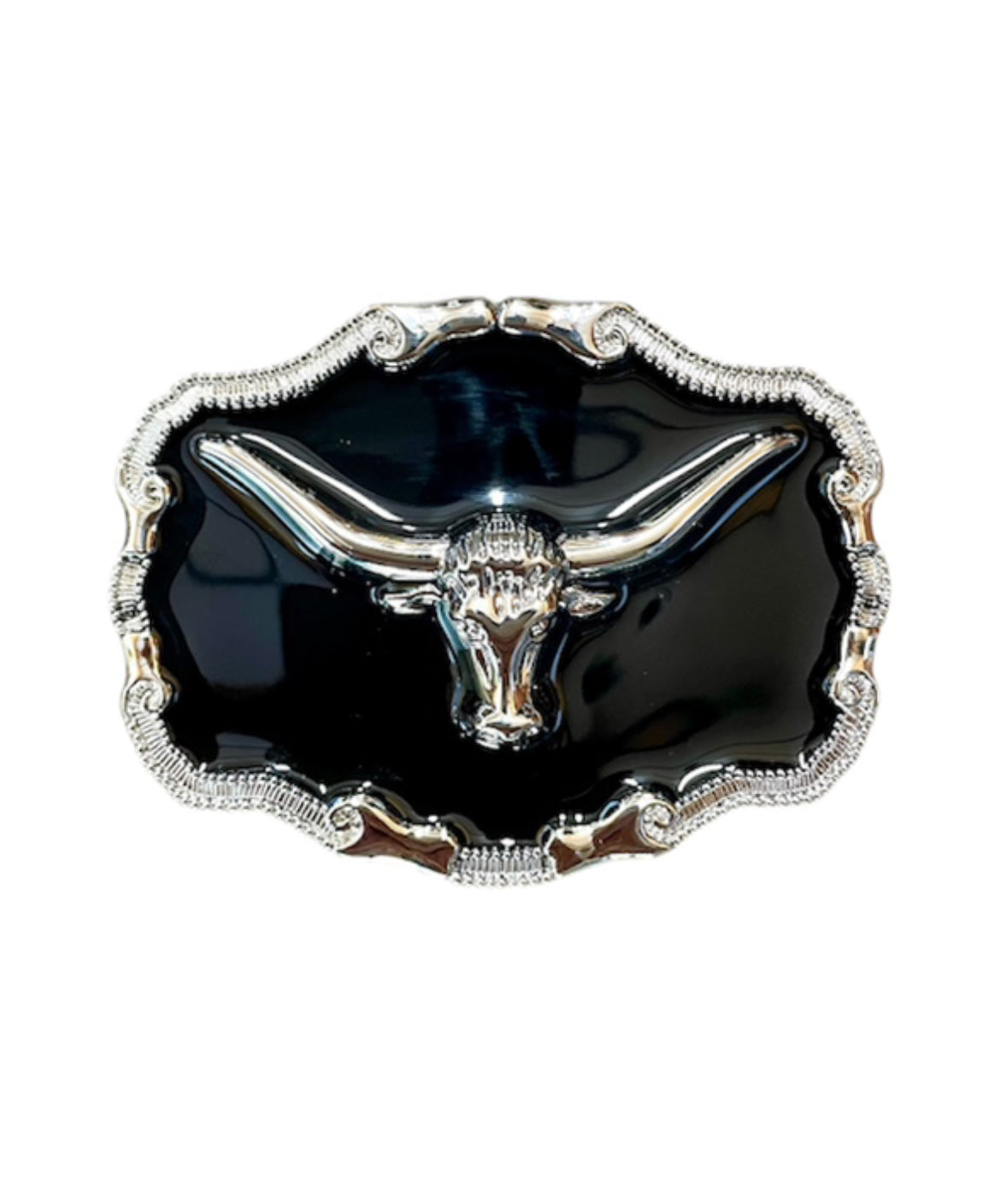 A8826 - Black Western Skull Buckle