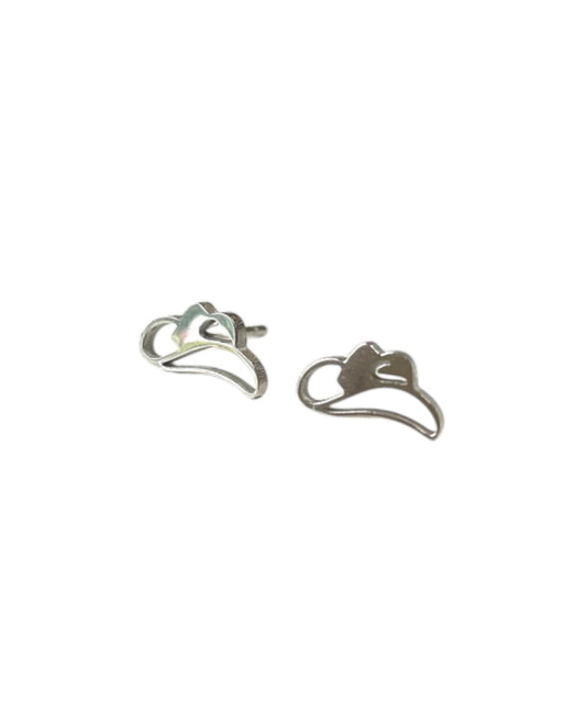 J6310 - Cowboy Hat Stud Earrings