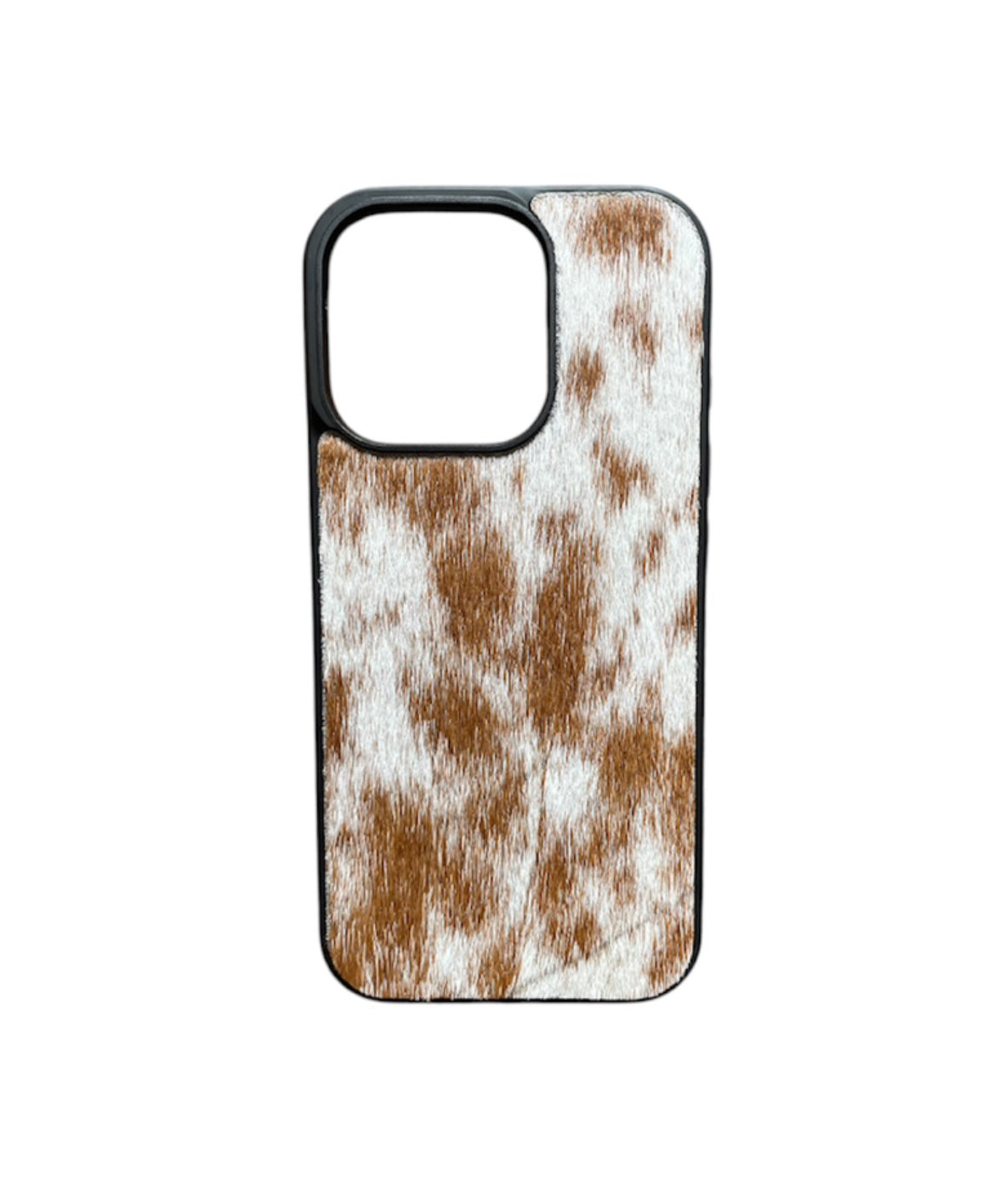 A8812 - IPhone 16 Pro Hair on Hide Leather Case