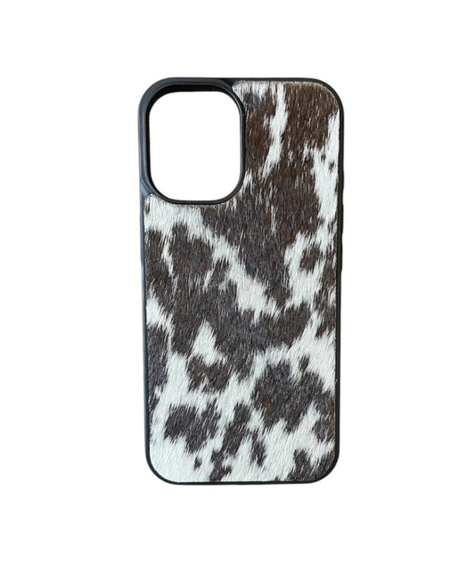 A8798 - IPhone 16 Hair on Hide Leather Case