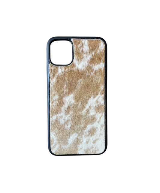 A8361 - IPhone 11 Hair on Hide Leather Case