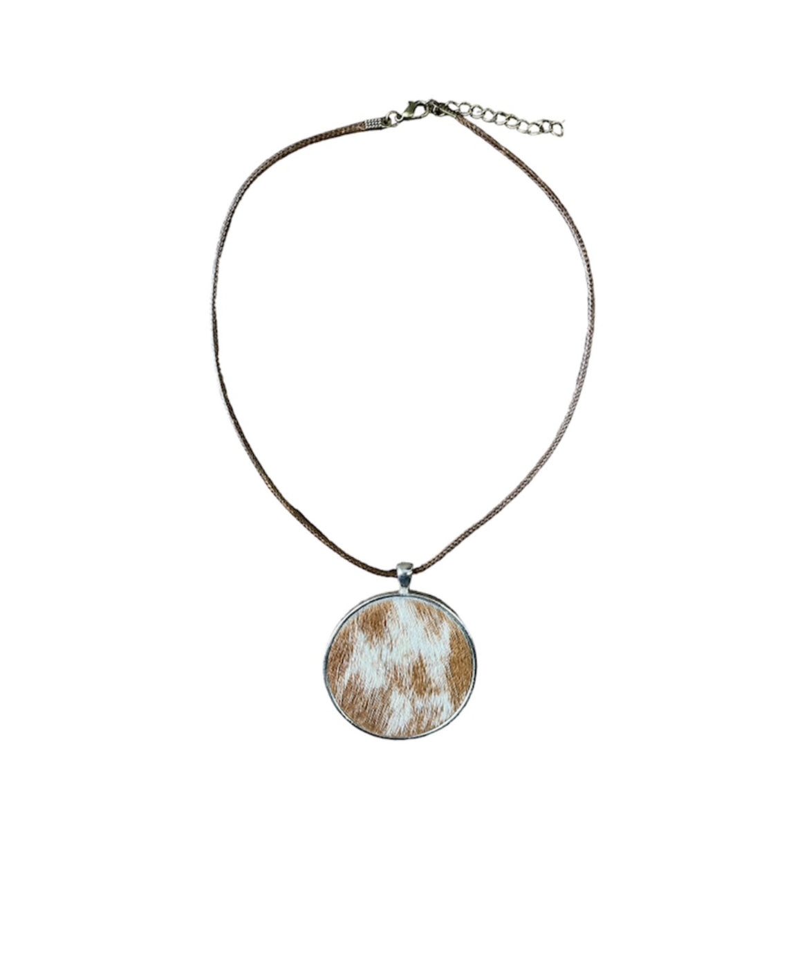 J6902 - 100% Cowhide Pendant Necklace