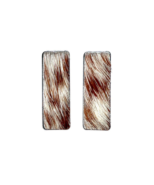 J6997 - Rectangle Hide Stud Earrings