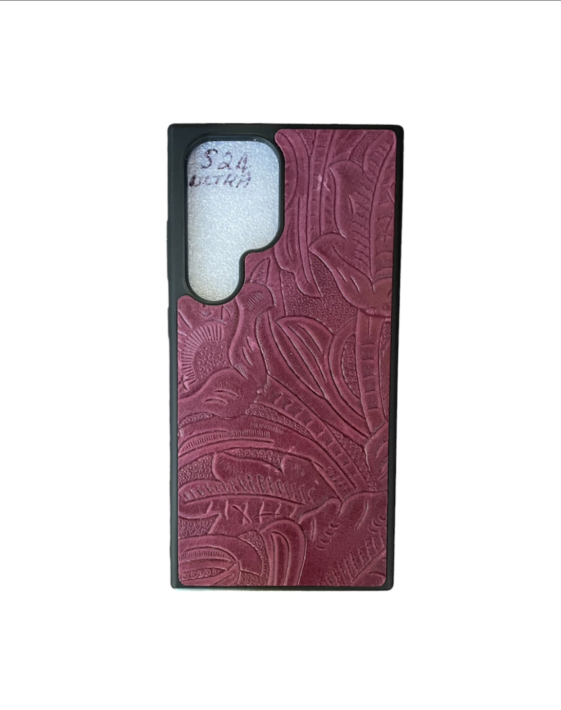 A8714 - Samsung S24 Ultra Tooled Leather Case