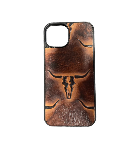 A8376 - IPhone 13 Tooled Leather Case