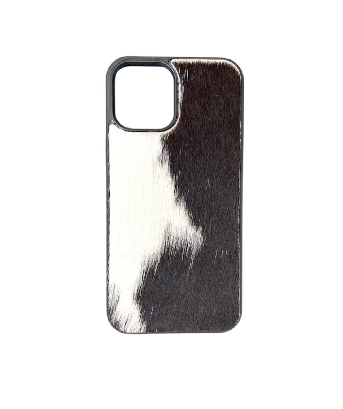 A8793 - IPhone 12 Pro Max Hair on Hide Leather Case