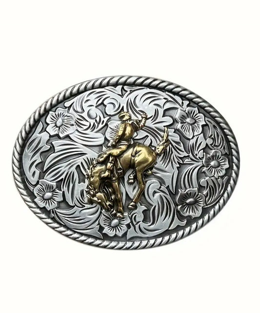 A8829 - Antique Silver Colour Western Belt Buckle